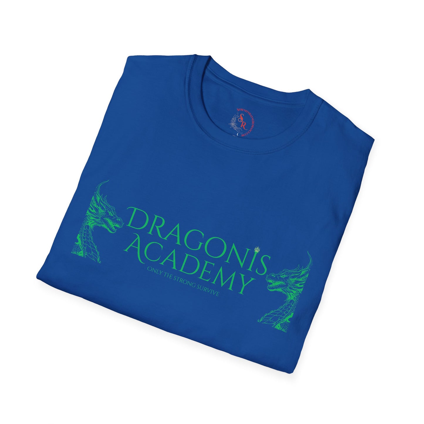 Dragonis Academy Unisex Softstyle T-Shirt, Fantasy Shirt, Gift for Book Lovers
