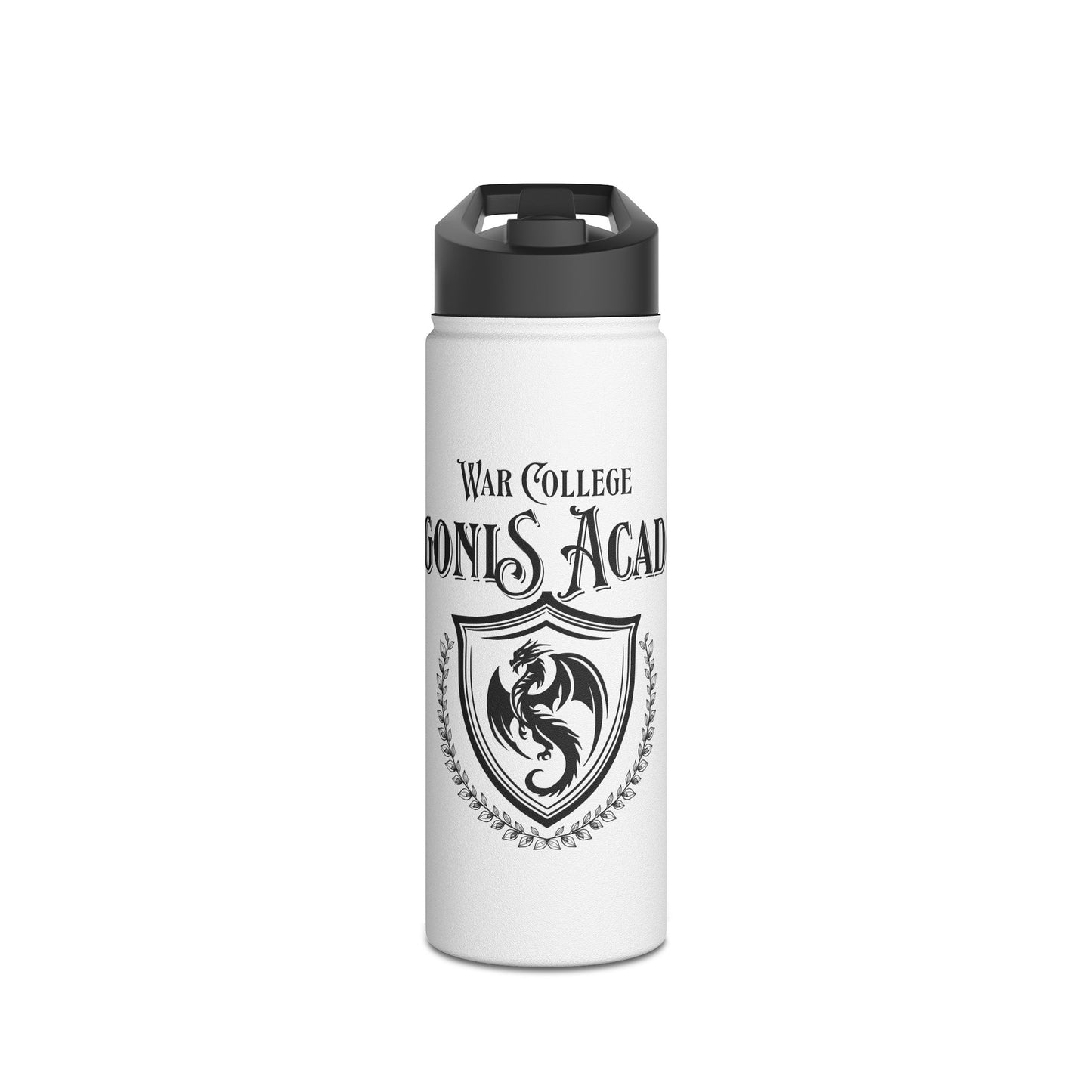 Dragon Crest Stainless Steel Water Bottle, Customizable Hydration for Students, College Gear, Gifts for Adventurers, Eco-Friendly Travel Mug