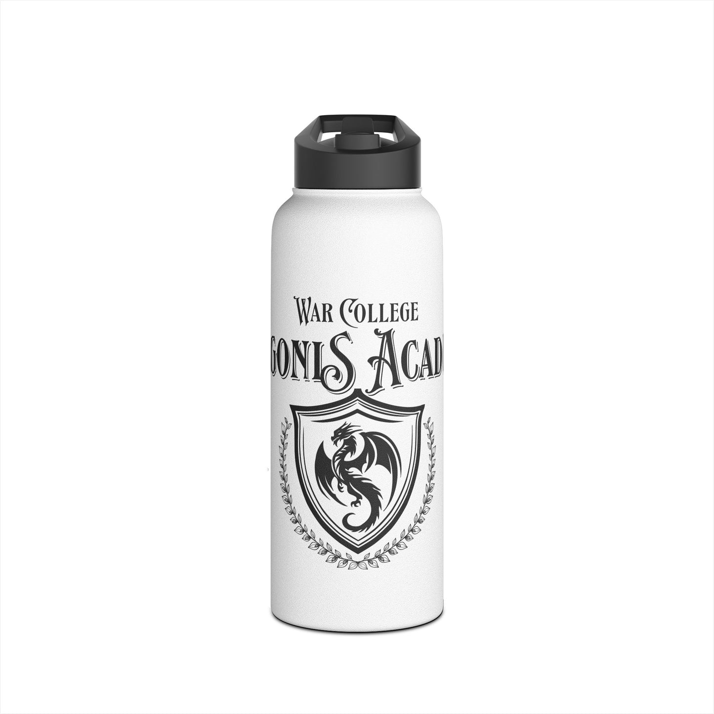 Dragon Crest Stainless Steel Water Bottle, Customizable Hydration for Students, College Gear, Gifts for Adventurers, Eco-Friendly Travel Mug