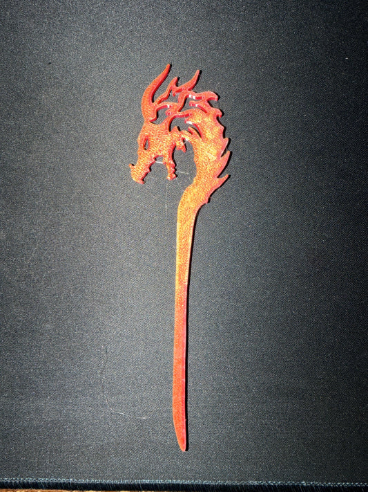 Dragon hair pin / book mark