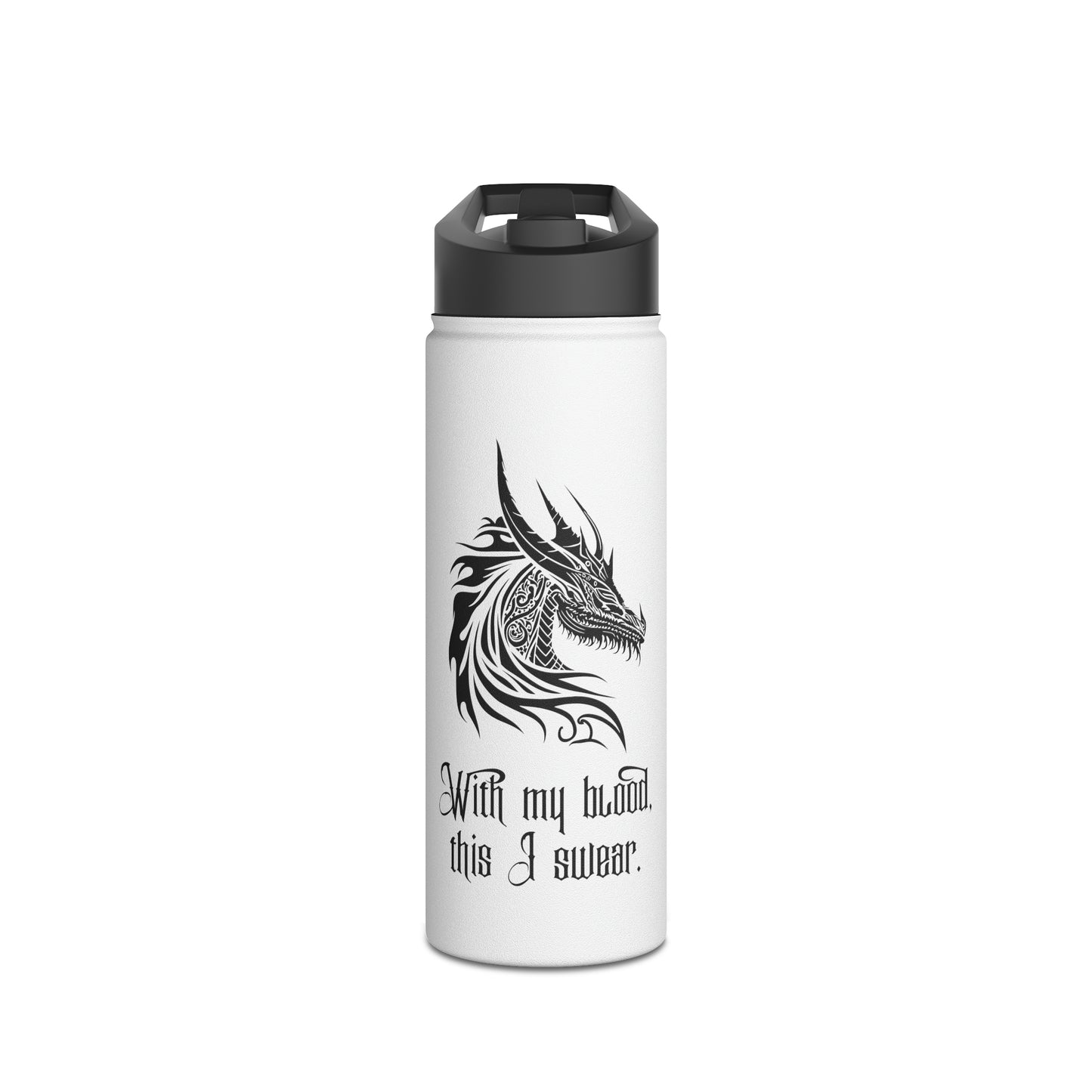 Dragon Pledge - Stainless Steel Water Bottle, Standard Lid