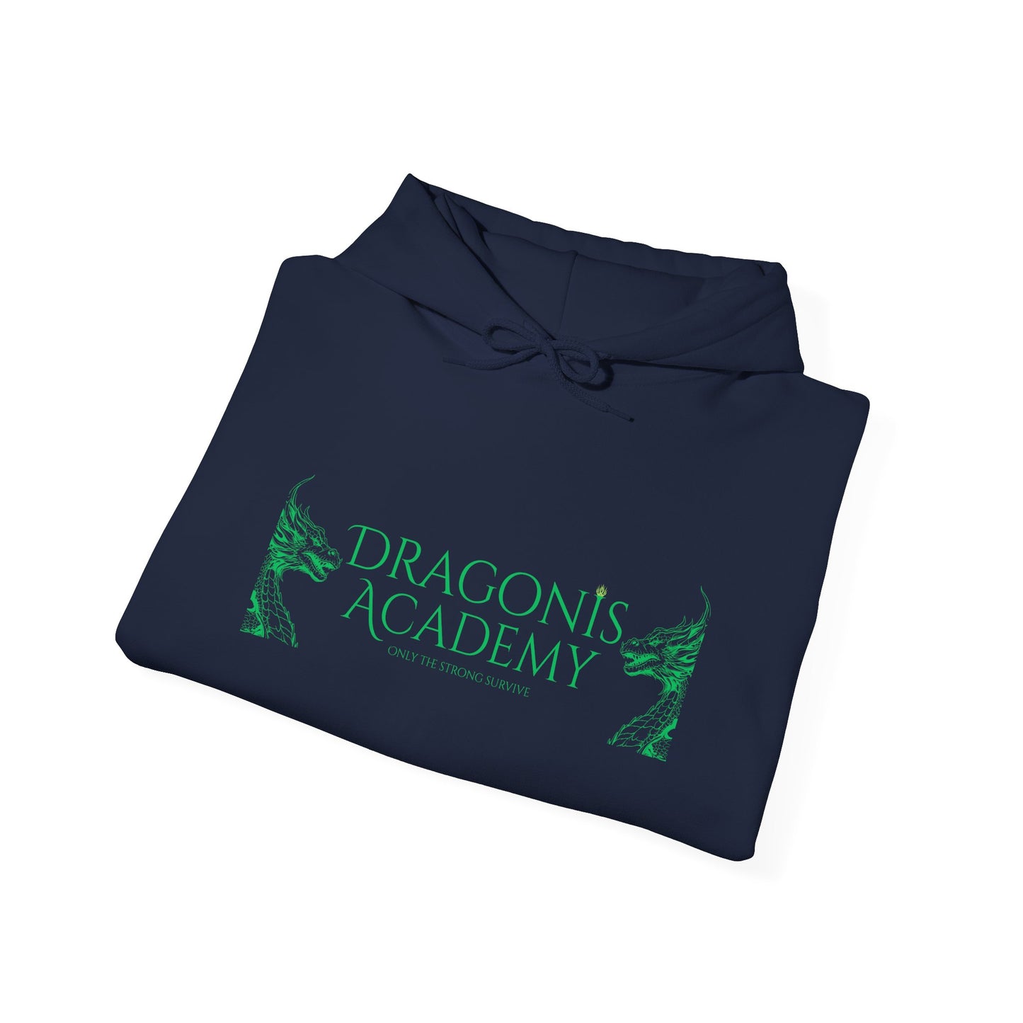 Dragonis Academy Hoodie - Unisex Heavy Blend™ Sweatshirt for Fantasy Lovers, Cozy Gift for Holidays, Campus Style, Dragon Theme [...]