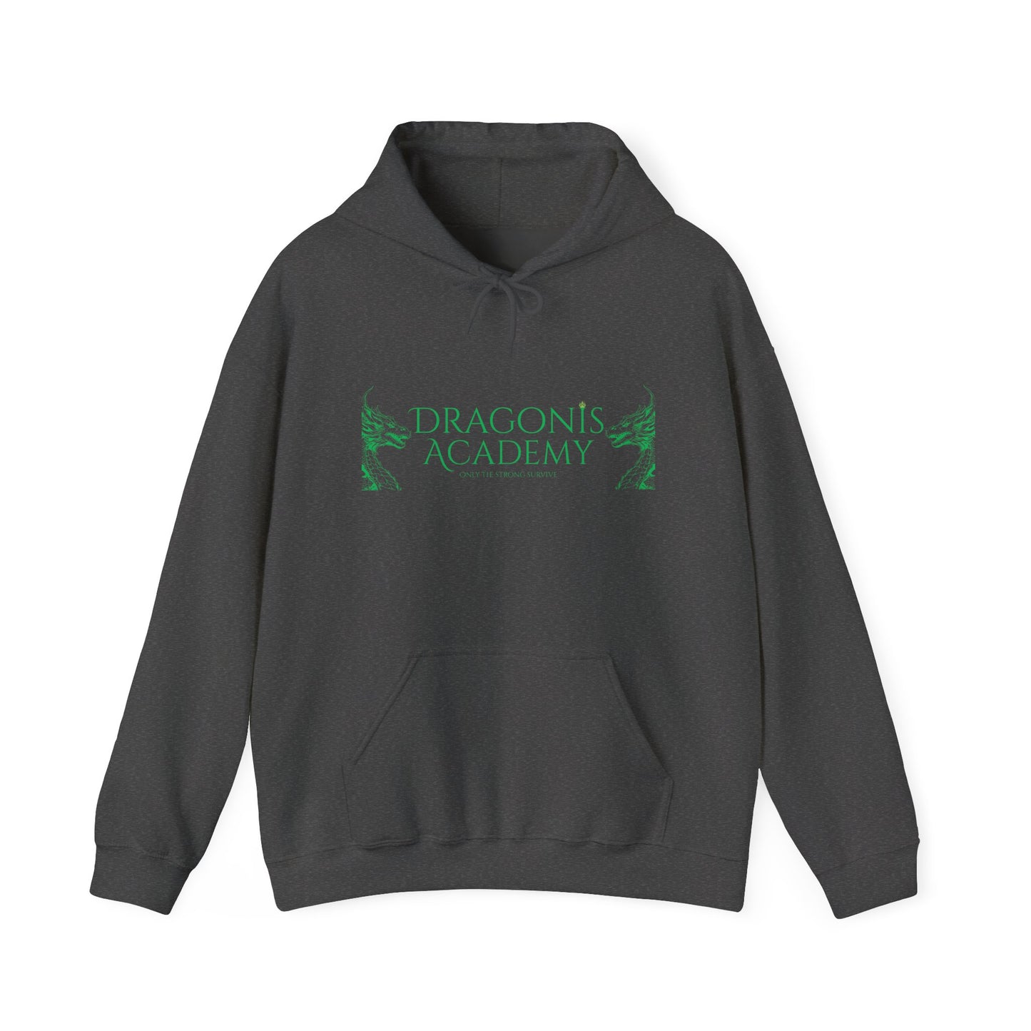 Dragonis Academy Hoodie - Unisex Heavy Blend™ Sweatshirt for Fantasy Lovers, Cozy Gift for Holidays, Campus Style, Dragon Theme [...]