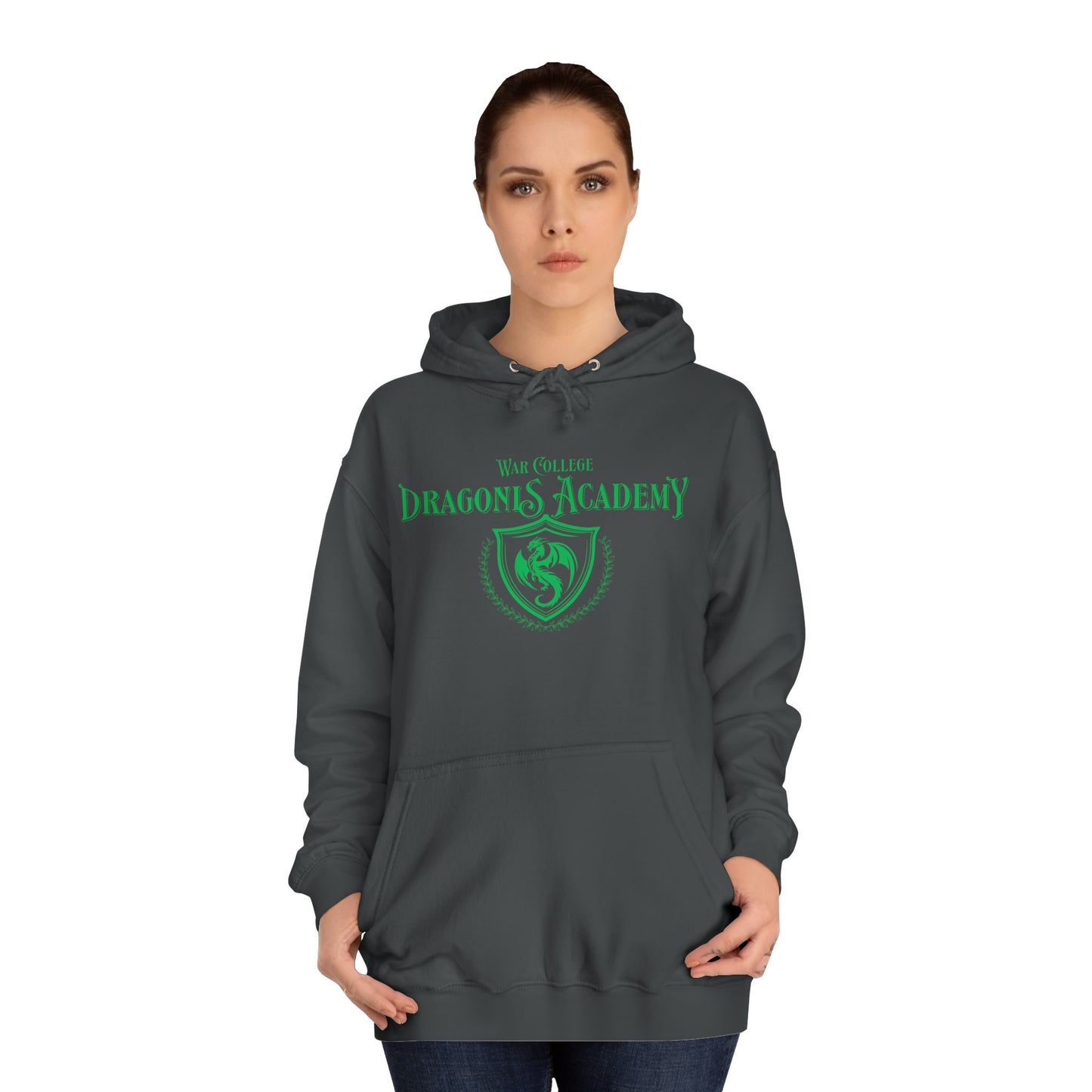 Unisex College Hoodie with Dragons Academy Design, Cozy College Spirit Wear, Perfect Gift for Students, Casual Everyday Wear, [...]