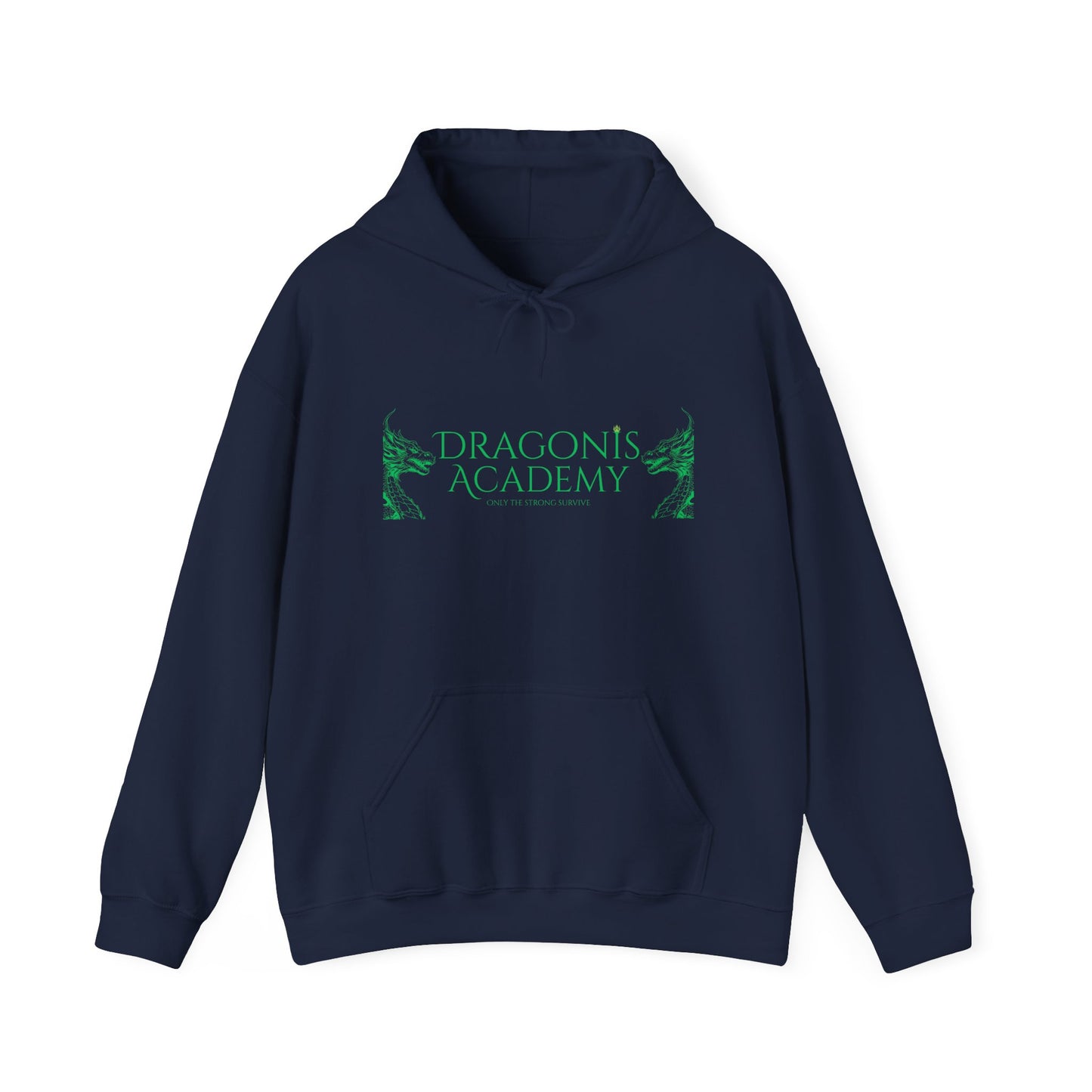 Dragonis Academy Hoodie - Unisex Heavy Blend™ Sweatshirt for Fantasy Lovers, Cozy Gift for Holidays, Campus Style, Dragon Theme [...]