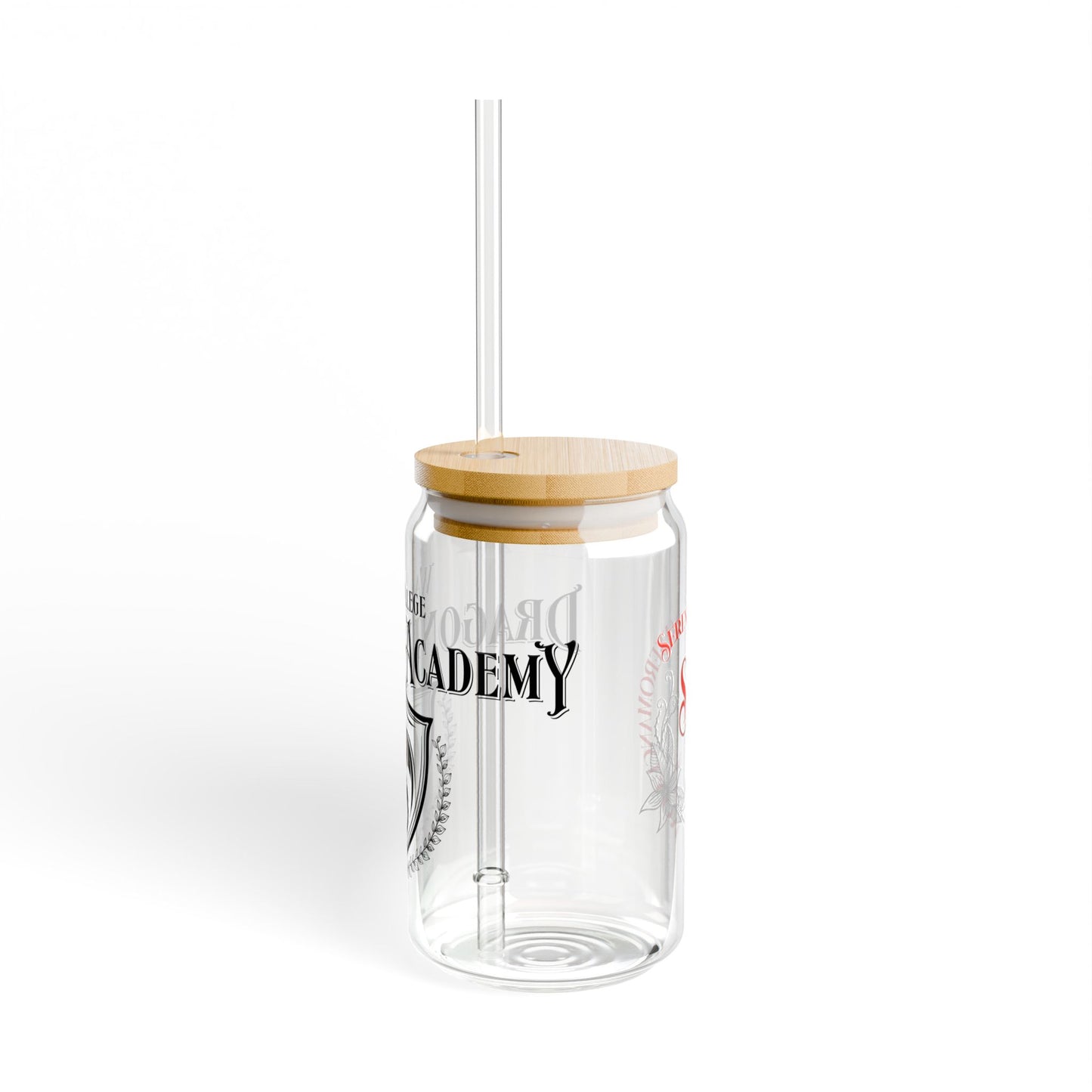 Personalized Sipper Glass, 16oz Travel Mug, Drinking Glass, Customizable Cup, Eco-Friendly Beverage Container, Gift Idea for Students