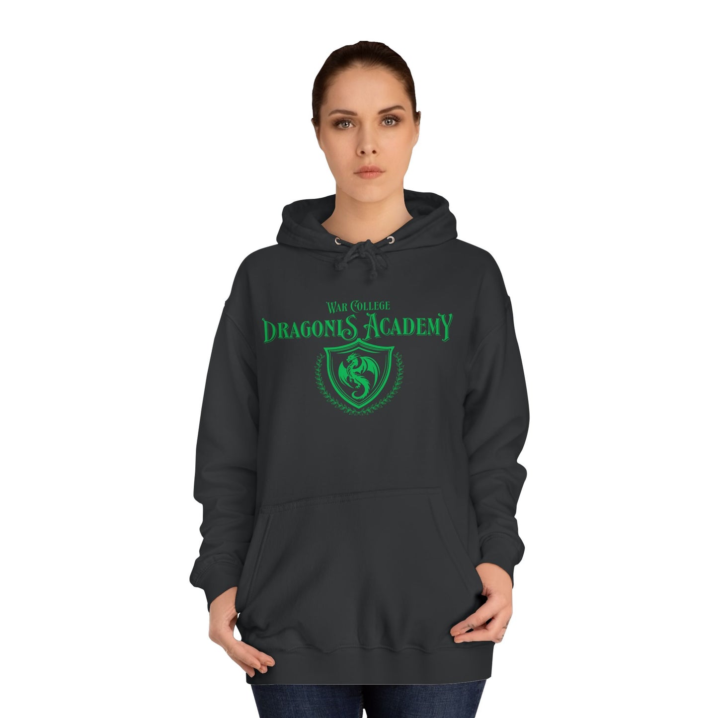 Unisex College Hoodie with Dragons Academy Design, Cozy College Spirit Wear, Perfect Gift for Students, Casual Everyday Wear, [...]